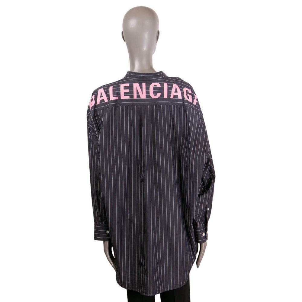 Authentic Balenciaga pin stripe Swing Shirt